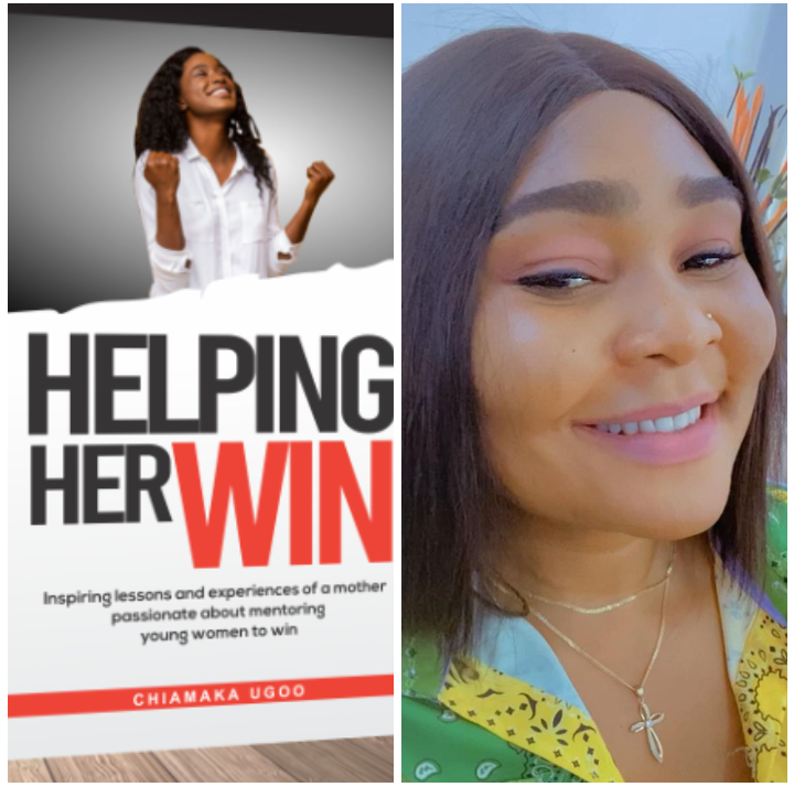 Chiamaka Ugoo unveils the cover of her book "HELPING HER WIN"