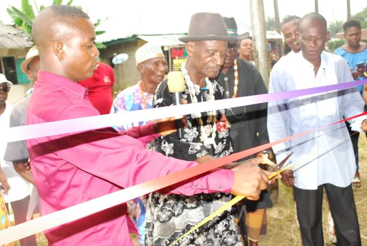 Sam Dede Krt, Okoroete Youth President builds Mini Market in his Village in Akwa Ibom State
