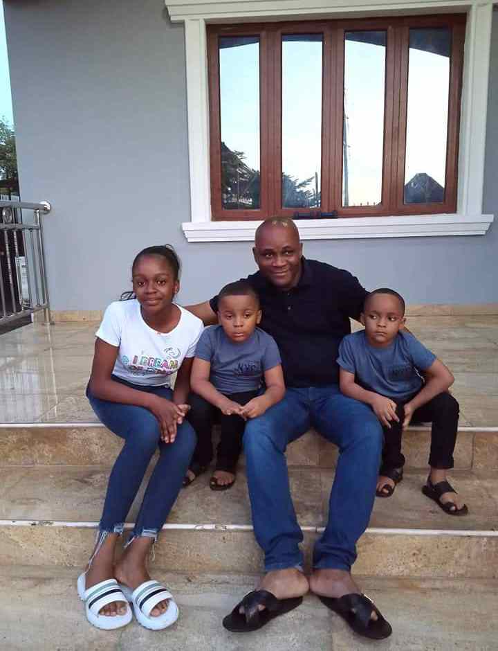 Hon Francis Uduyok family