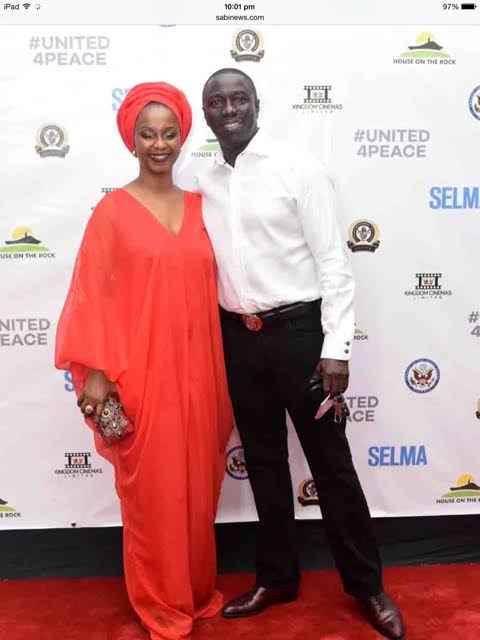 Asue Ighodalo and wife
